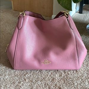 Pink Coach Hallie Shoulder Bag